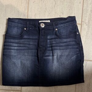 Guess Leather Belt with White Logo Tab